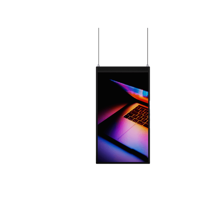 screen 43" Ceiling single-sided window facing display